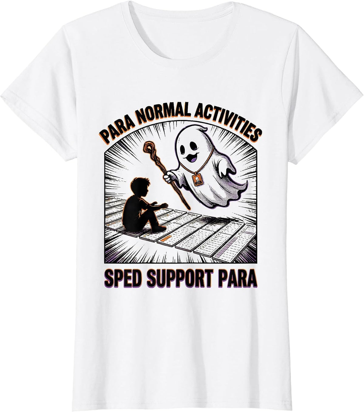 Women's Para Normal Activities SPED Support Para T-Shirt - White