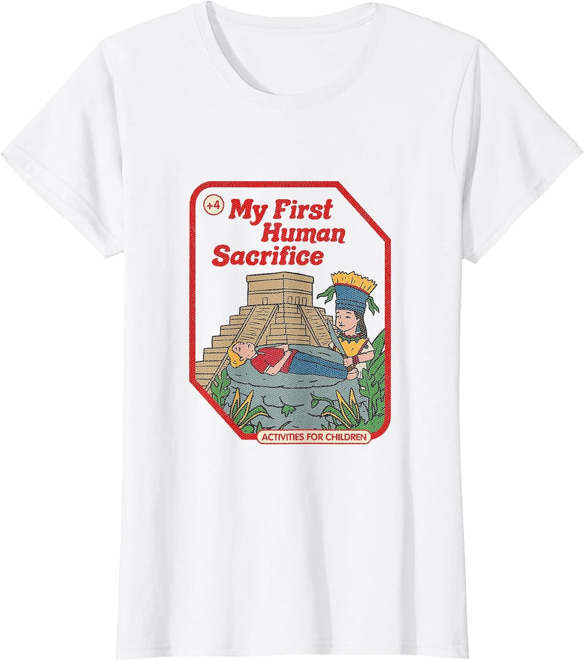 My First Human Sacrifice Occult Goth Vintage Childgame T-Shirt - White