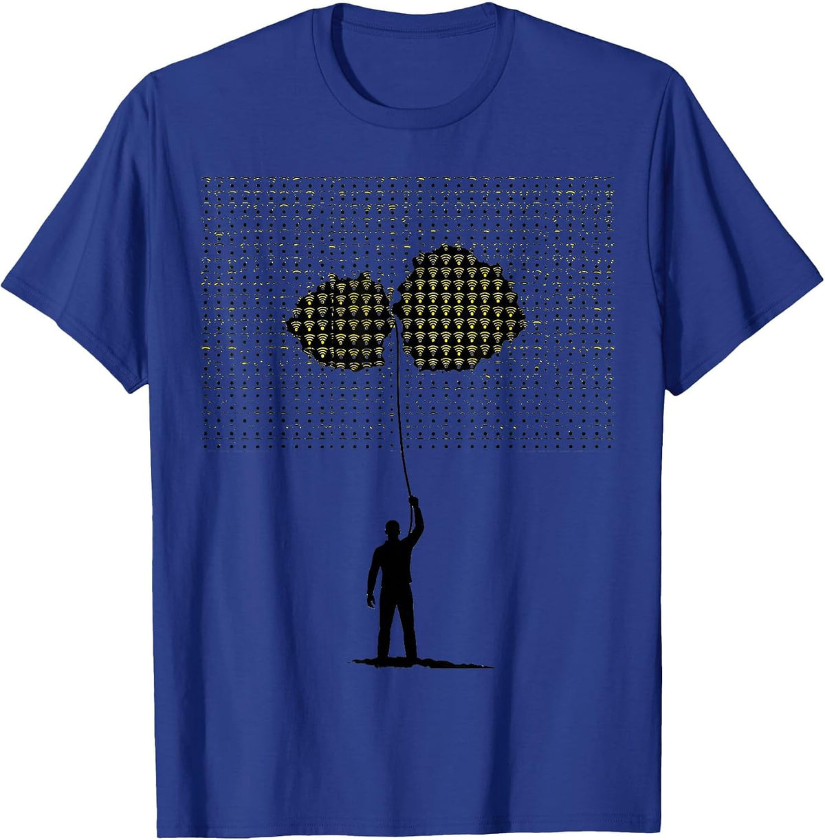 Stencil Figure Para Humor School Support Staff Gift T-Shirt - Royal Blue