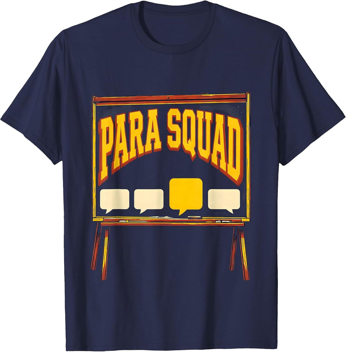 Para Squad Funny Paraprofessional Teacher Appreciation Gift T-Shirt - Navy Blue