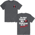 Do Not Touch My Tractor - Men's Short Sleeve Graphic T-Shirt - Heather Charcoal
