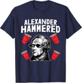Alexander Hammered 4th of July Funny Patriotic American T-Shirt - Navy Blue