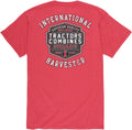 CASE IH Tractors Combines Shield - Men's Short Sleeve Graphic T-Shirt - Heather Red