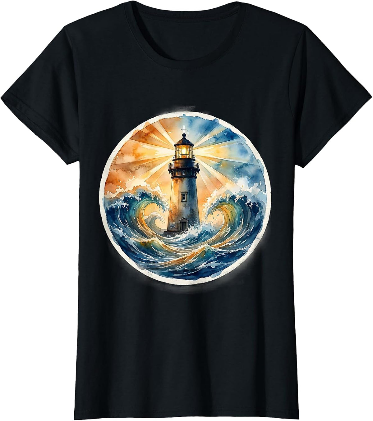 Special Education Teacher Lighthouse Graphic T-Shirt - Black