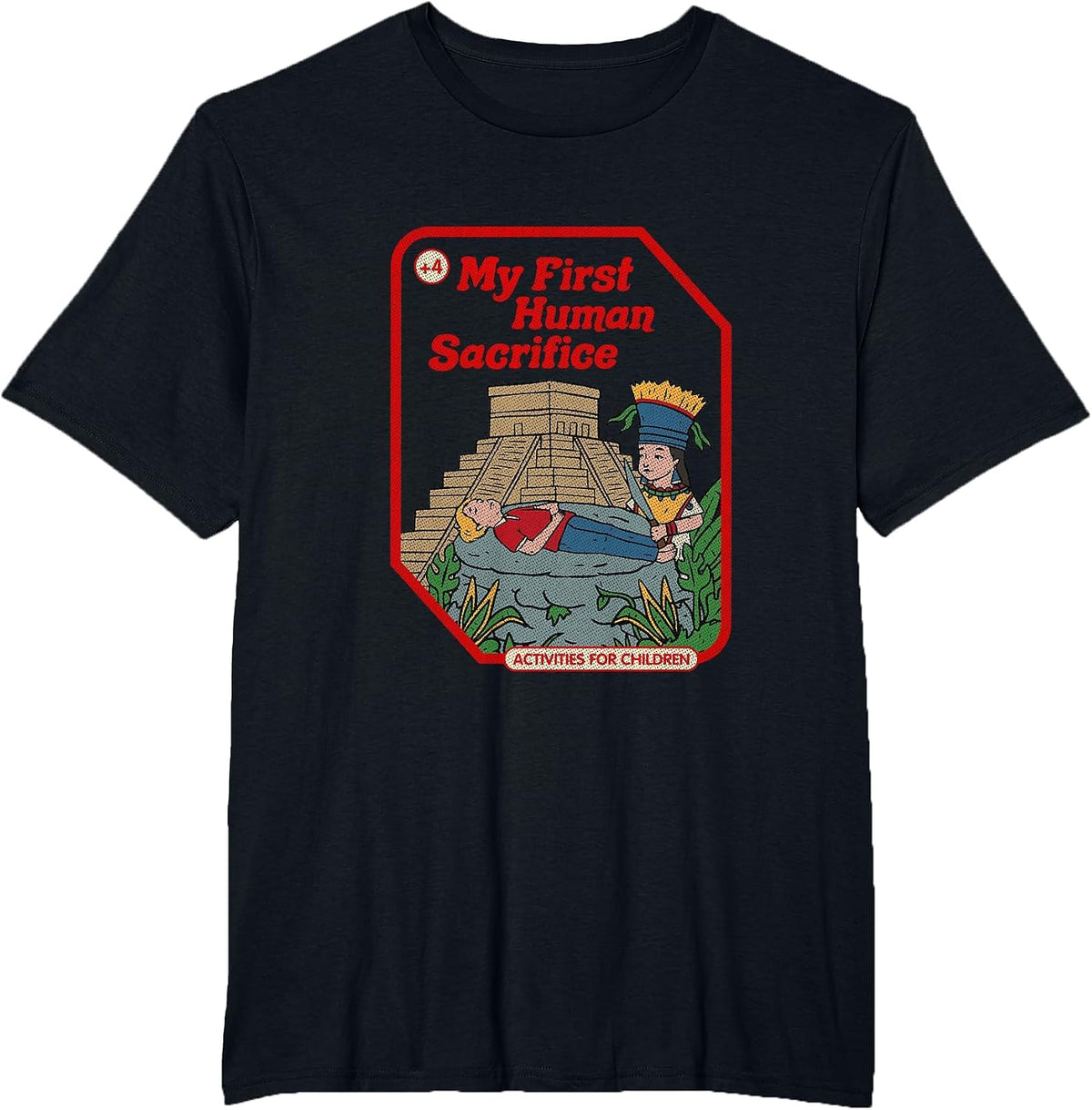 My First Human Sacrifice Occult Goth Vintage Childgame T-Shirt - Black