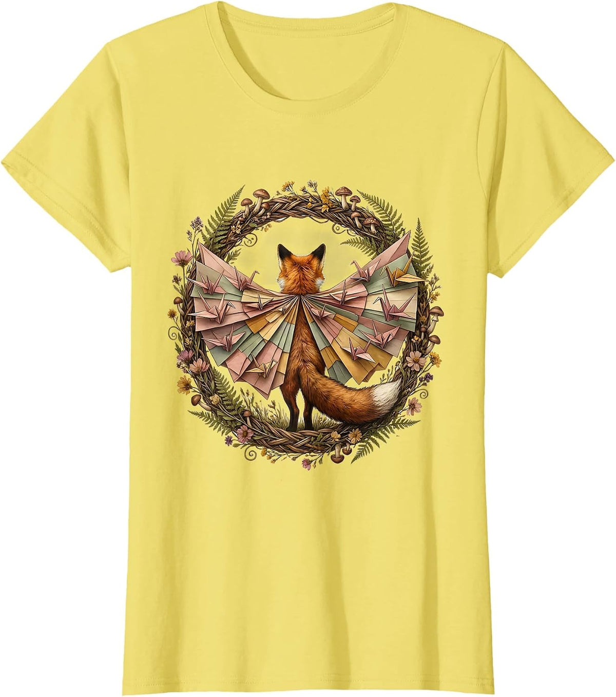 Women's Social Worker Superhero Cape Graphic Design T-Shirt - Lemon Yellow