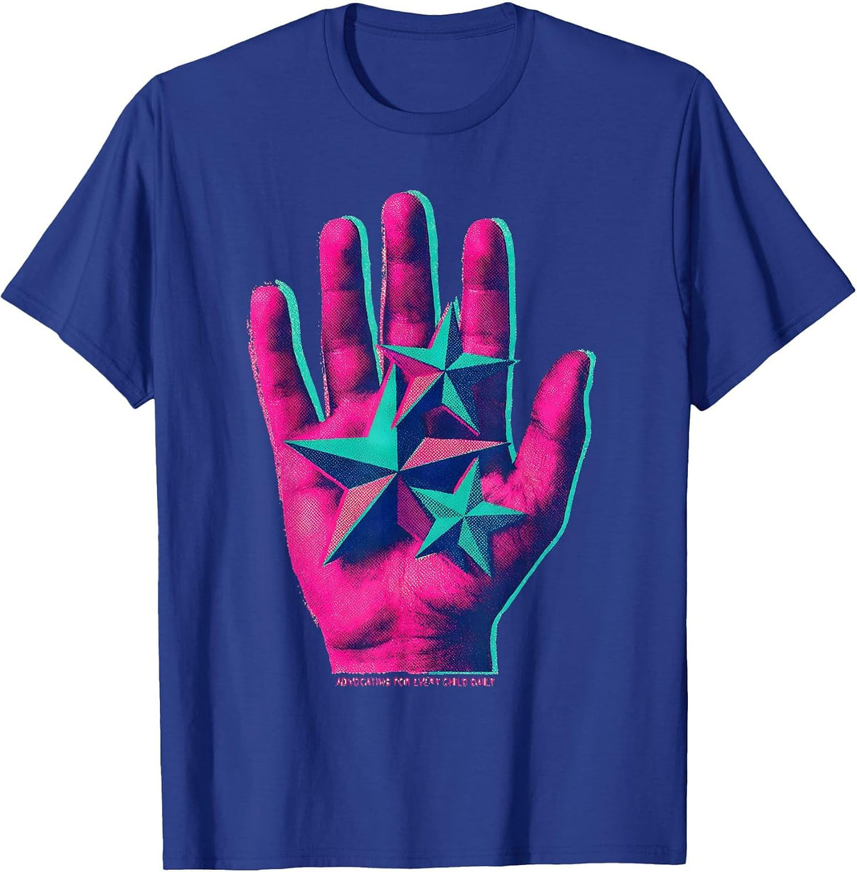 Men's Advocating for Every Child Daily Special Ed Teacher T-Shirt - Royal Blue