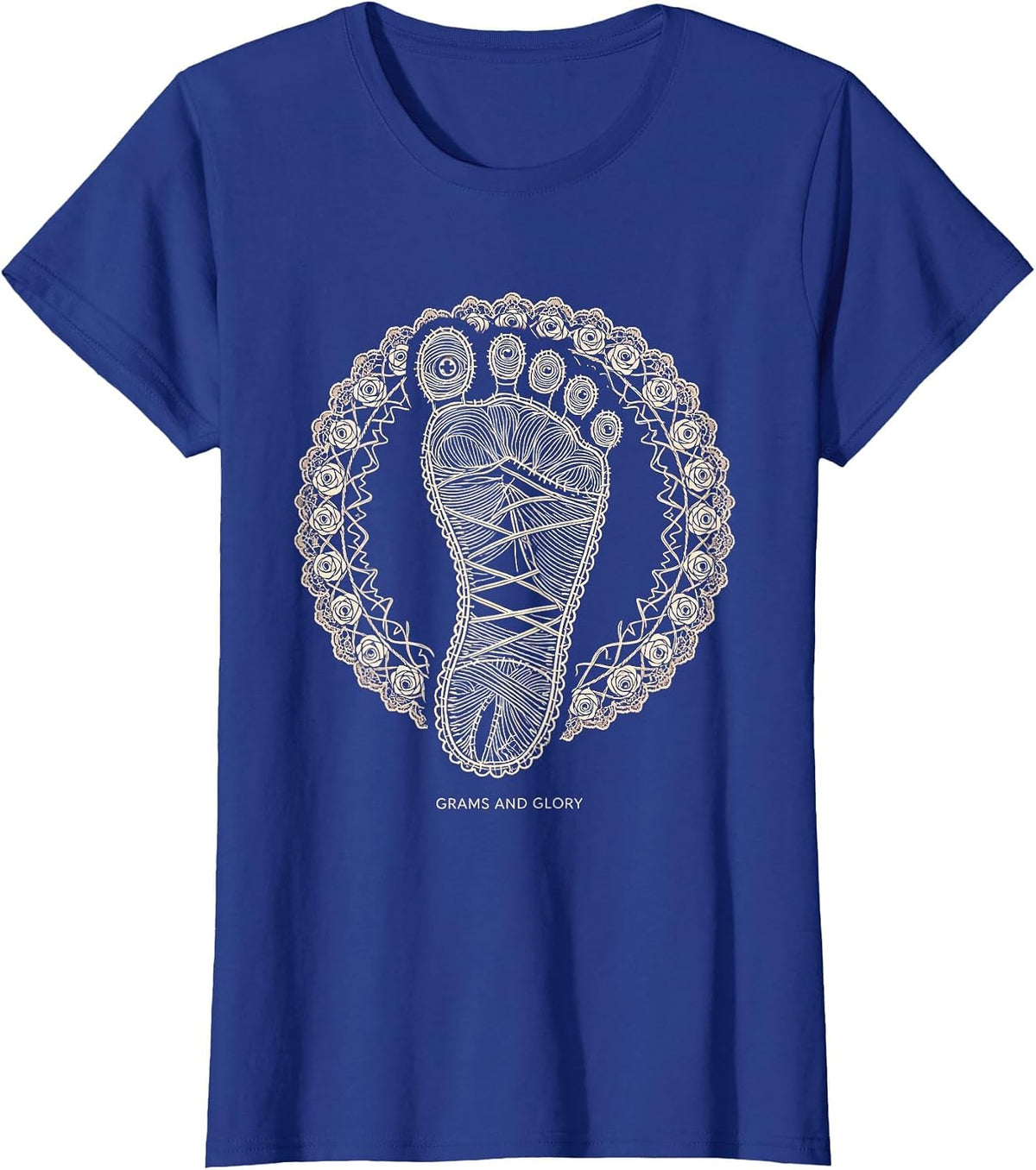 Women's Grams and Glory NICU Nurse Design T-Shirt - Royal Blue
