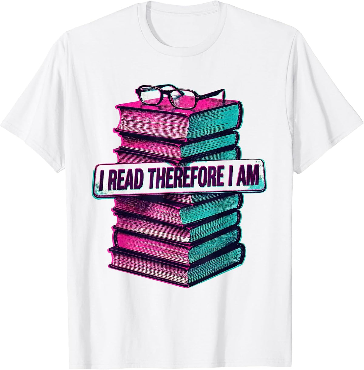 Men's I Read Therefore I Am English Teacher Design T-Shirt - White