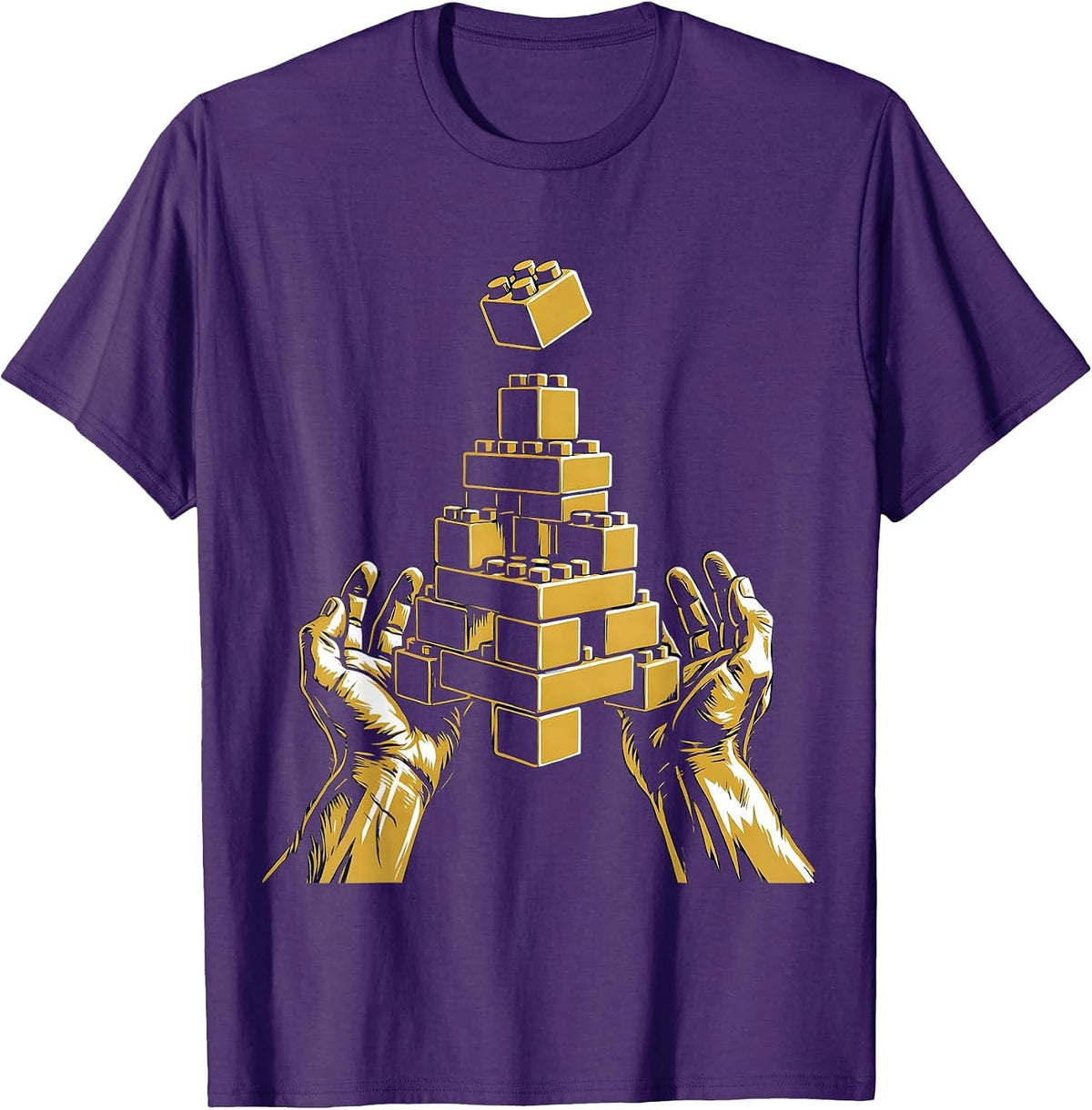 Paraprofessional Helping Hands Building Blocks T-Shirt - Purple