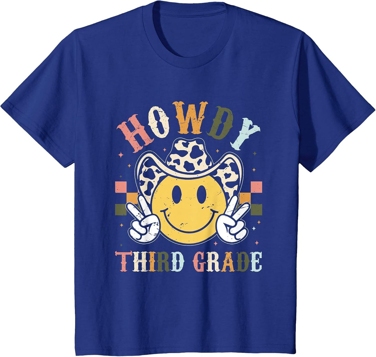 3rd Grade Teacher Rodeo Country Western Howdy Third Grade T-Shirt - Royal Blue