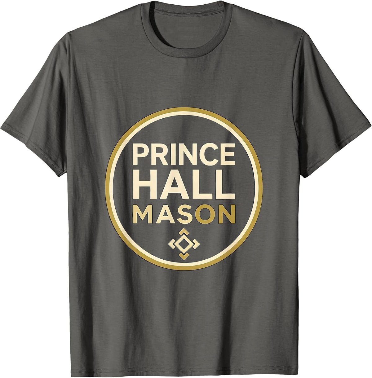 Prince Hall Mason Fraternal Pride Freemason Lodge Gift T-Shirt - Asphalt Grey