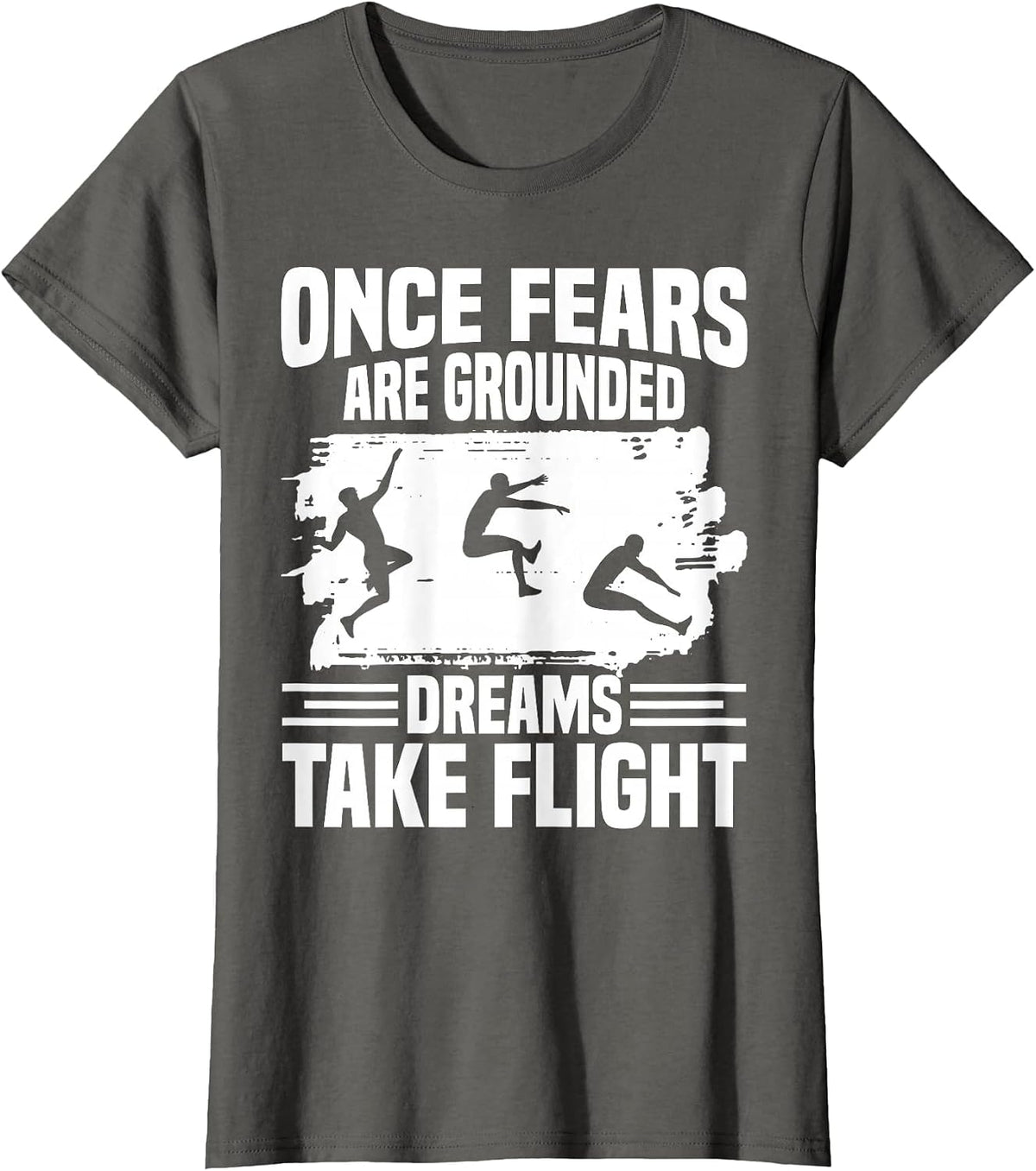 Triple Jumper Spikes Track & Field Spikes Triple Jump T-Shirt - Asphalt Grey