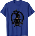 Labor Day Blacksmith Horseshoe Anvil Illustration T-Shirt - Royal Blue