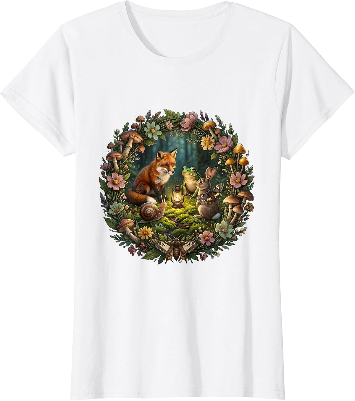 Social Worker Diverse Community Circle Illustration T-Shirt - White