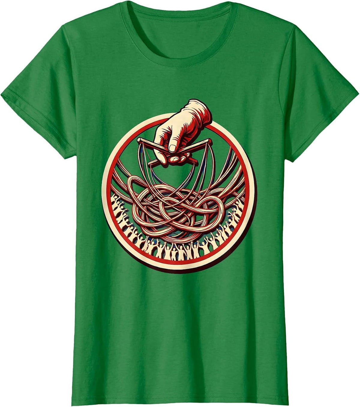 Women's Chaos Coordinator Puppet Master Graphic Tee T-Shirt - Kelly Green