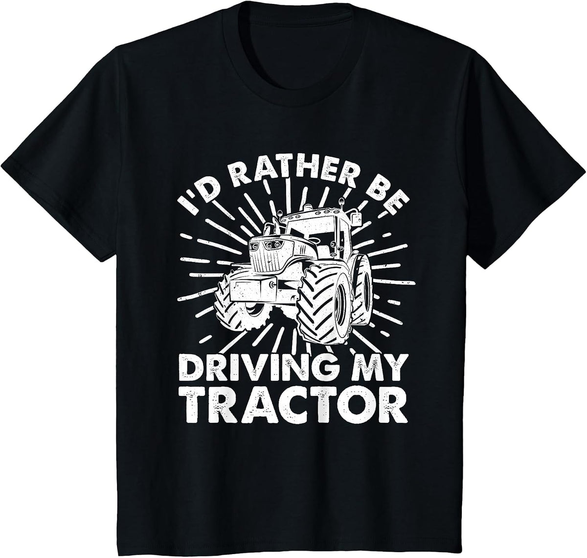 Cool Tractor Design for Men Women Tractor Driver Farm Farmer T-Shirt - Black