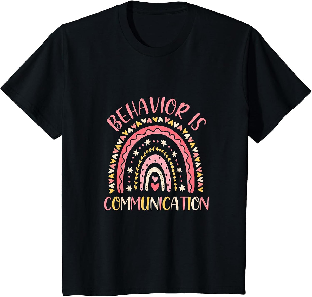 Behavior is Communication Special Education SPED Teacher T-Shirt - Black