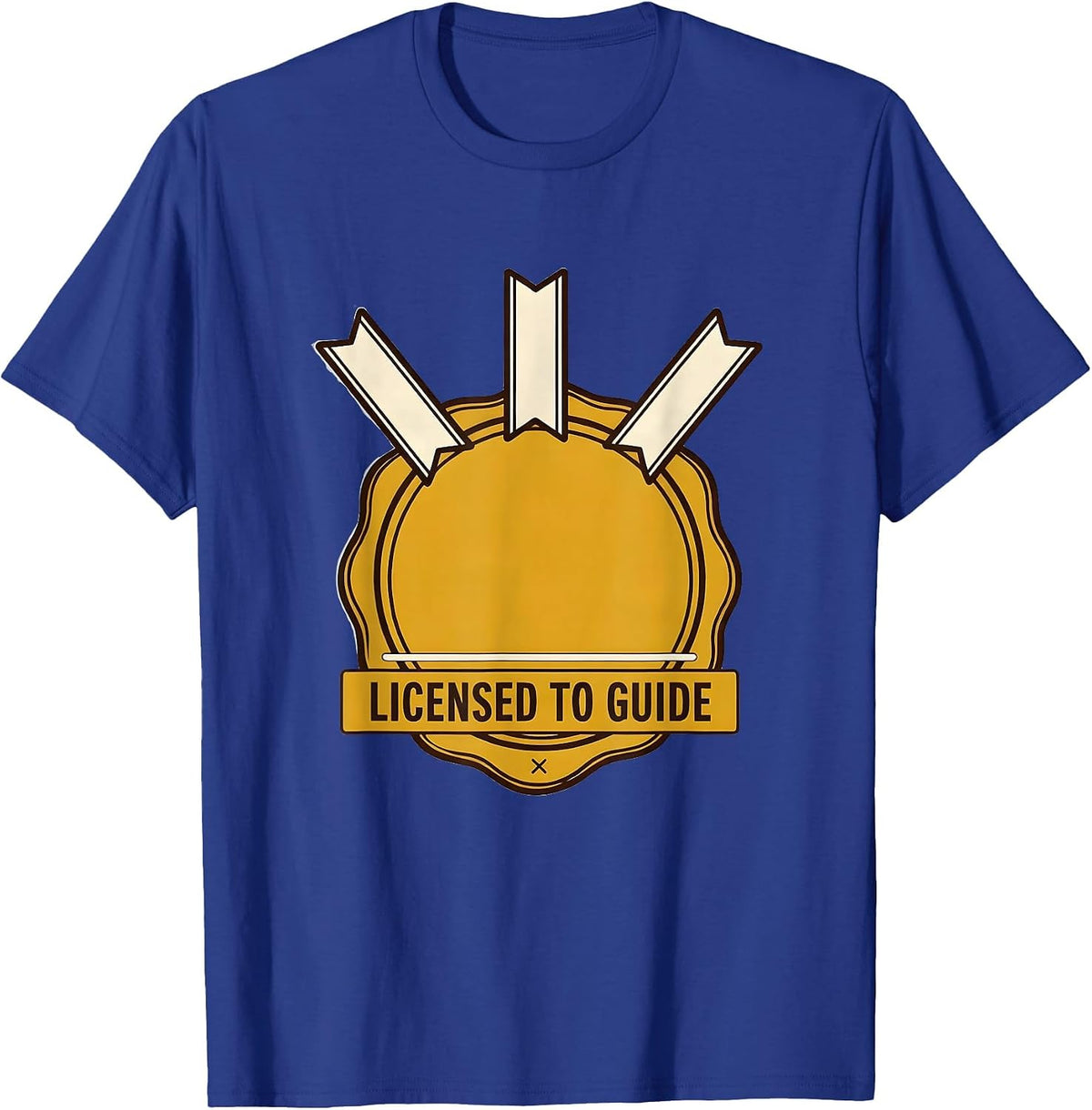 Men's Licensed To Guide Groovy Social Worker Appreciation MSW T-Shirt - Royal Blue