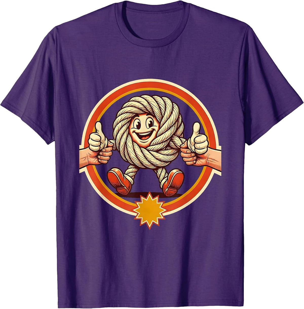 Social Worker Untangling Knot Graphic Design T-Shirt - Purple