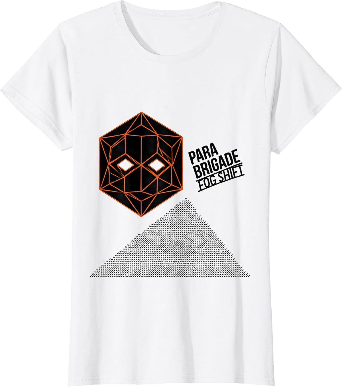 Para Brigade Fog Shift Geometric Paraeducator Halloween T-Shirt - White
