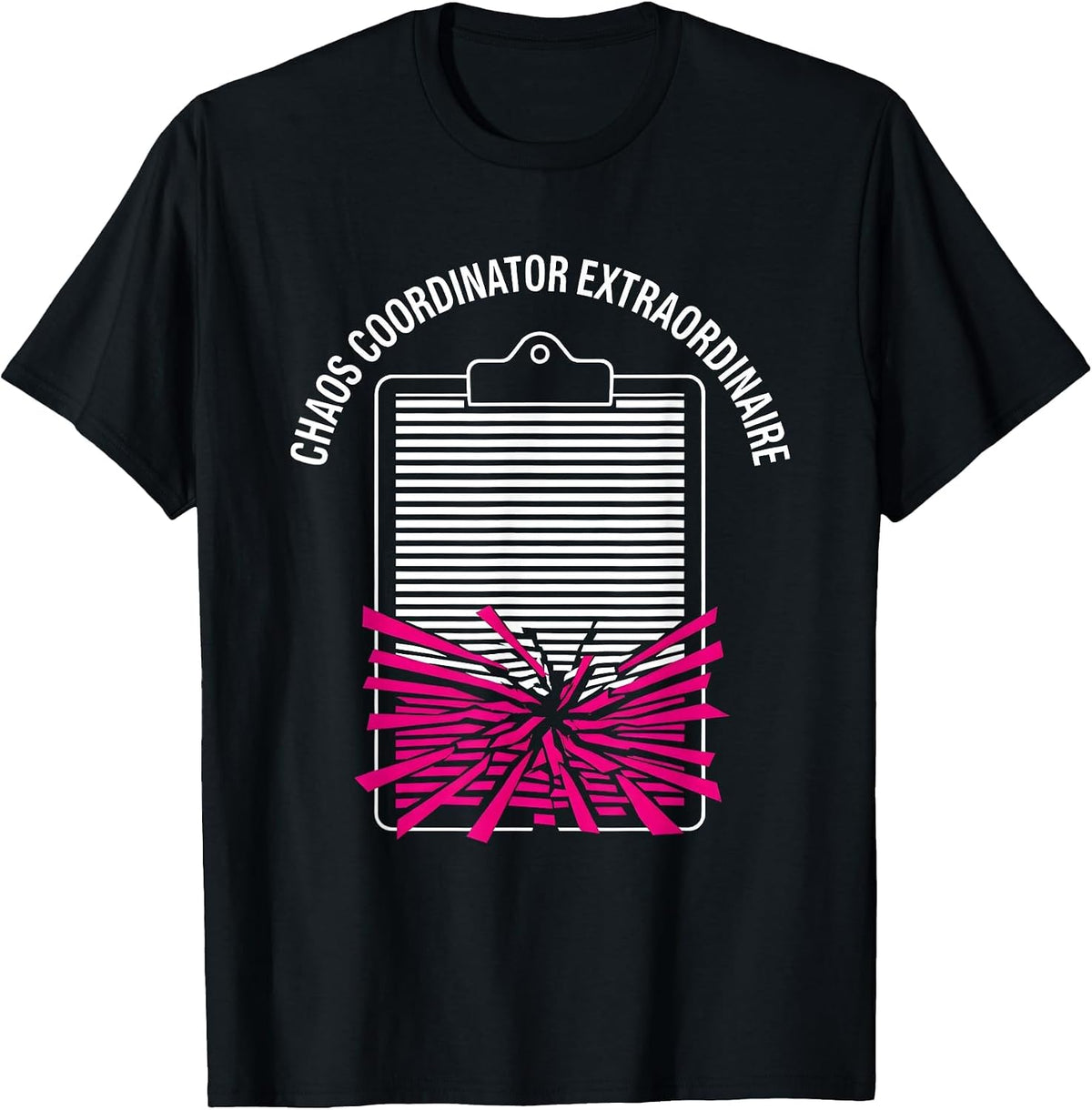 Men's Chaos Coordinator Extraordinaire Graphic Design T-Shirt - Black