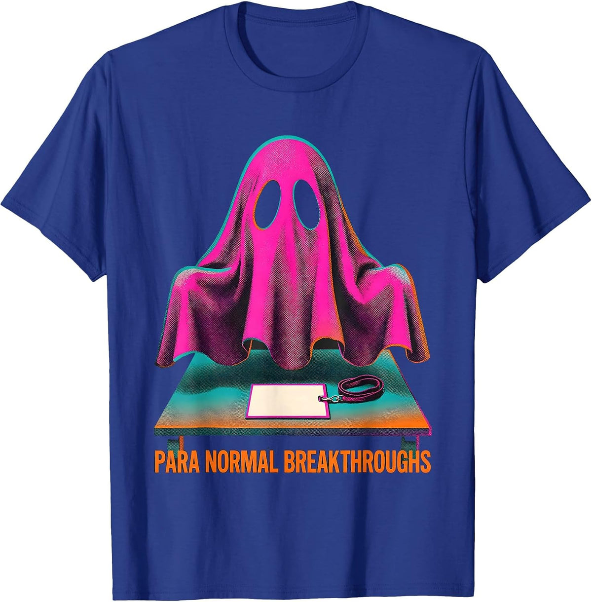 Para Normal Breakthroughs Risograph Ghost Paraeducator T-Shirt - Royal Blue