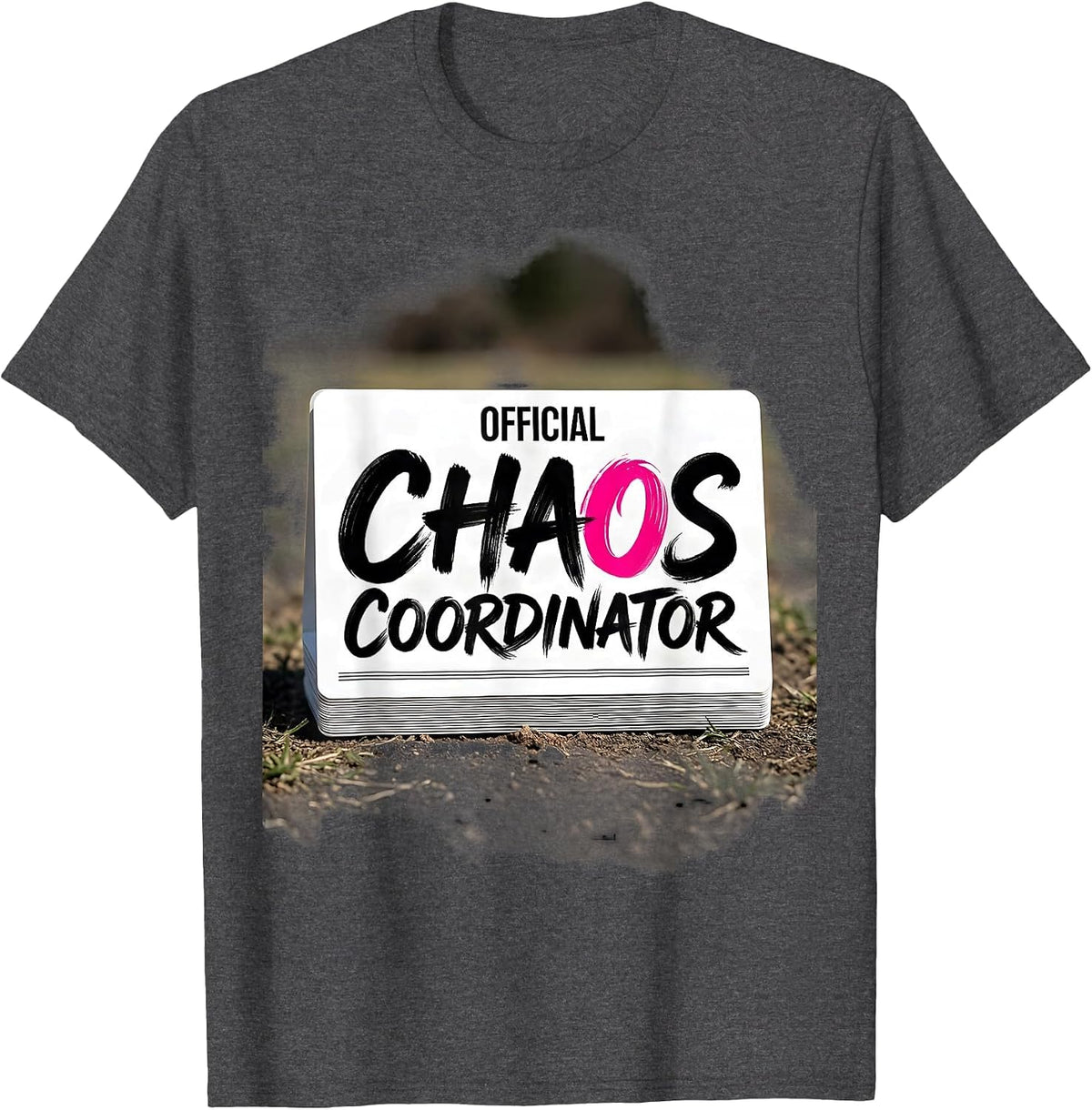 Men's Official Chaos Coordinator Funny Girls Night Matching Party T-Shirt - Dark Heather Grey