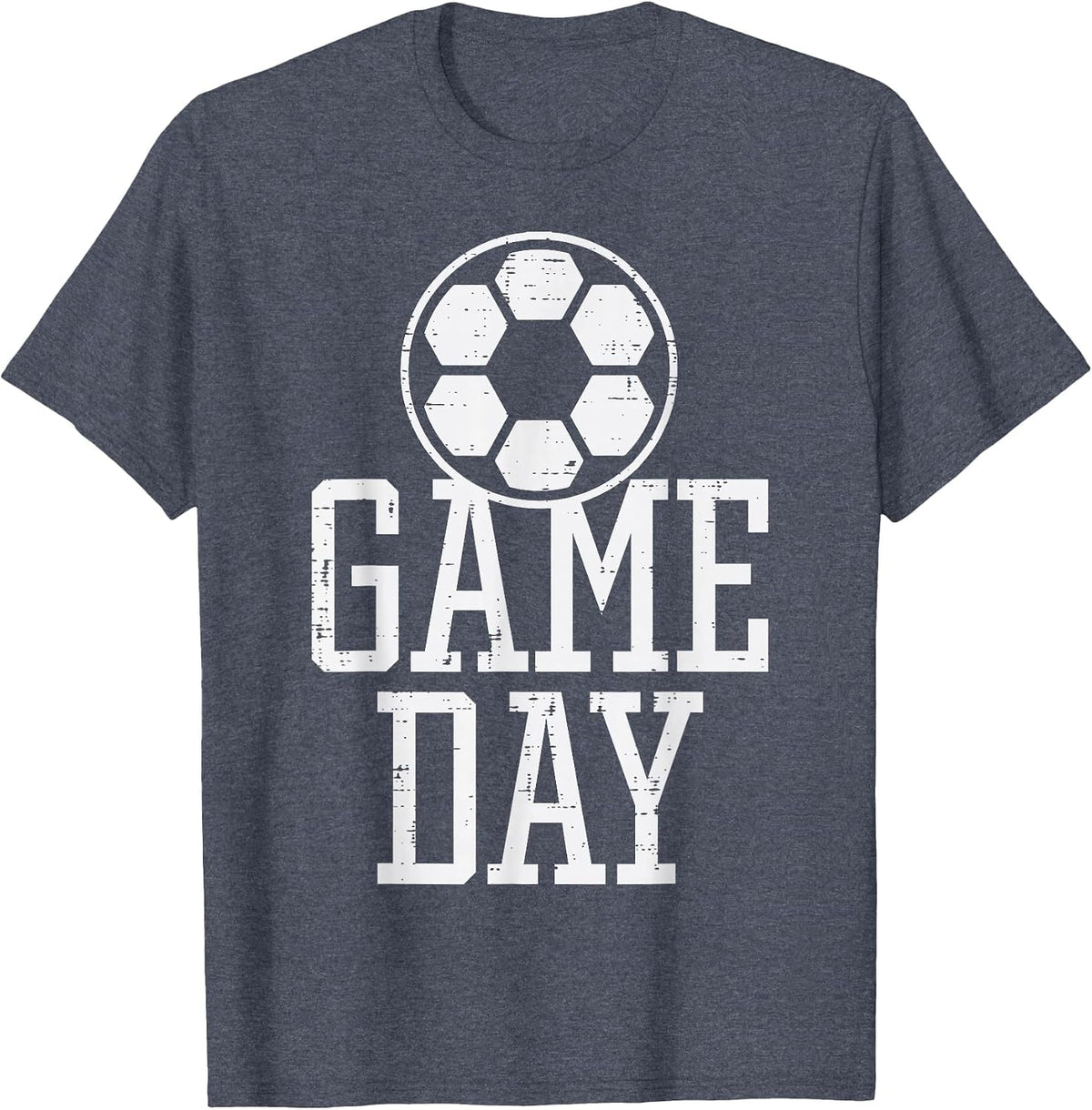 Game Day Soccer Football Player Team Mom Dad Men Women Kids T-Shirt - Heather Blue