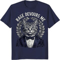 Rage Devours Me Funny Cat Meme Sarcastic T-Shirt - Navy Blue