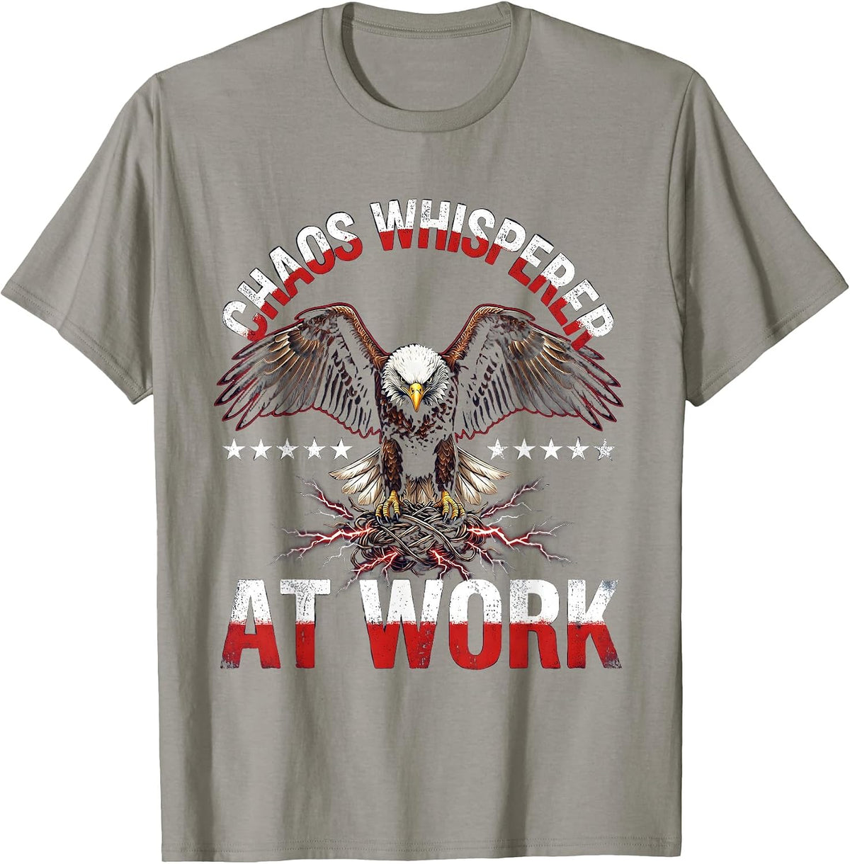Men's Chaos Whisperer At Work Coordinator Design T-Shirt - Slate Grey