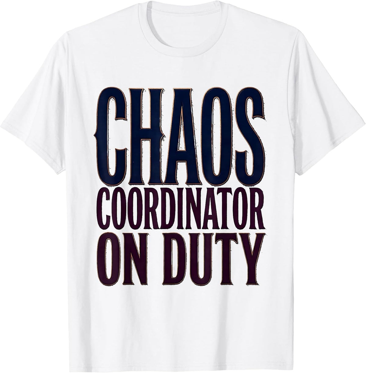 Men's Chaos Coordinator On Duty Young Boy Design T-Shirt - White