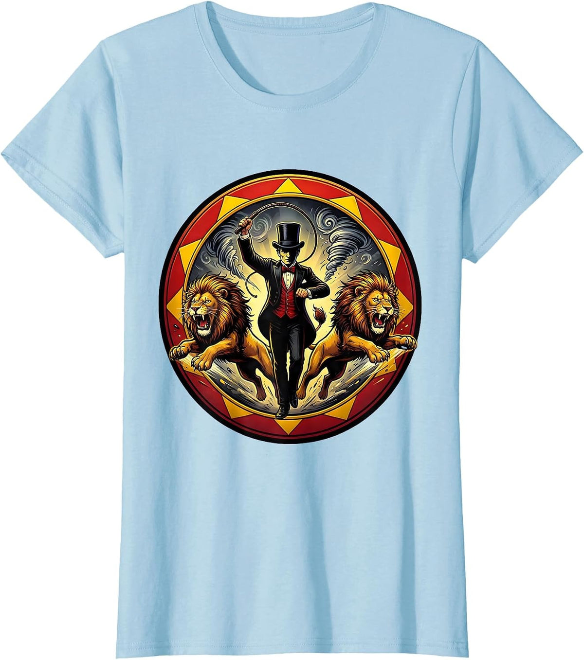 Chaos Coordinator Ringmaster Lion Tamer Graphic T-Shirt - Baby Blue