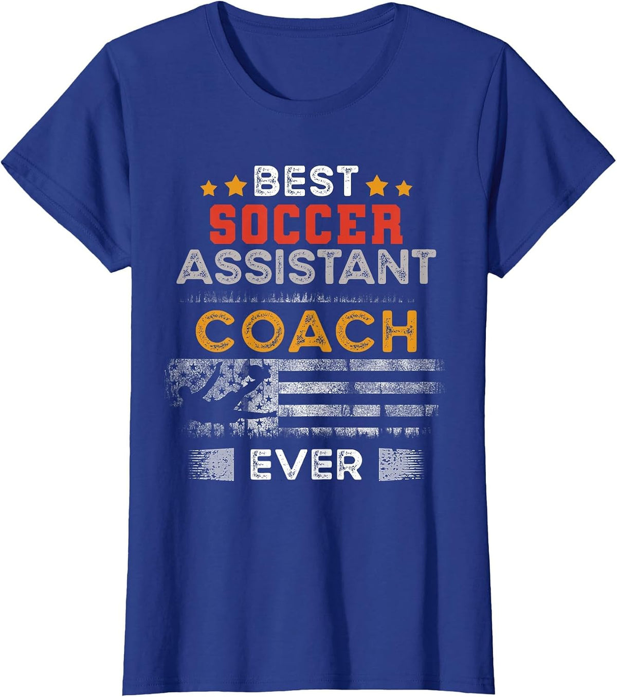 Best Soccer Assistant Coach Ever | Assistant Coach T-Shirt - Royal Blue
