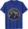 Future Tractor Operator Farming Kids Vehicle Lover T-Shirt - Royal Blue
