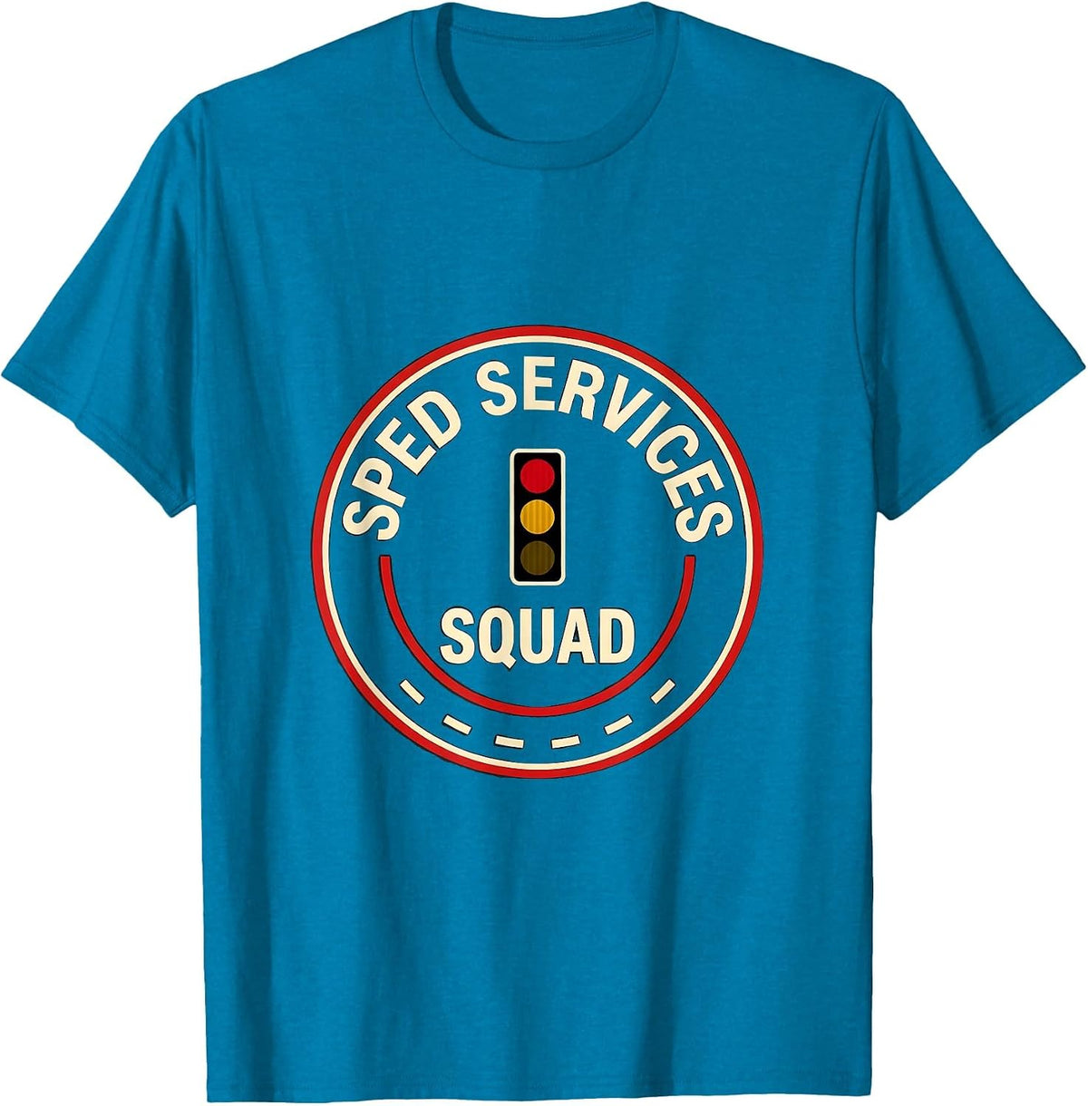 SPED Services Squad Special Education Teacher Team Pride T-Shirt - Sapphire Blue
