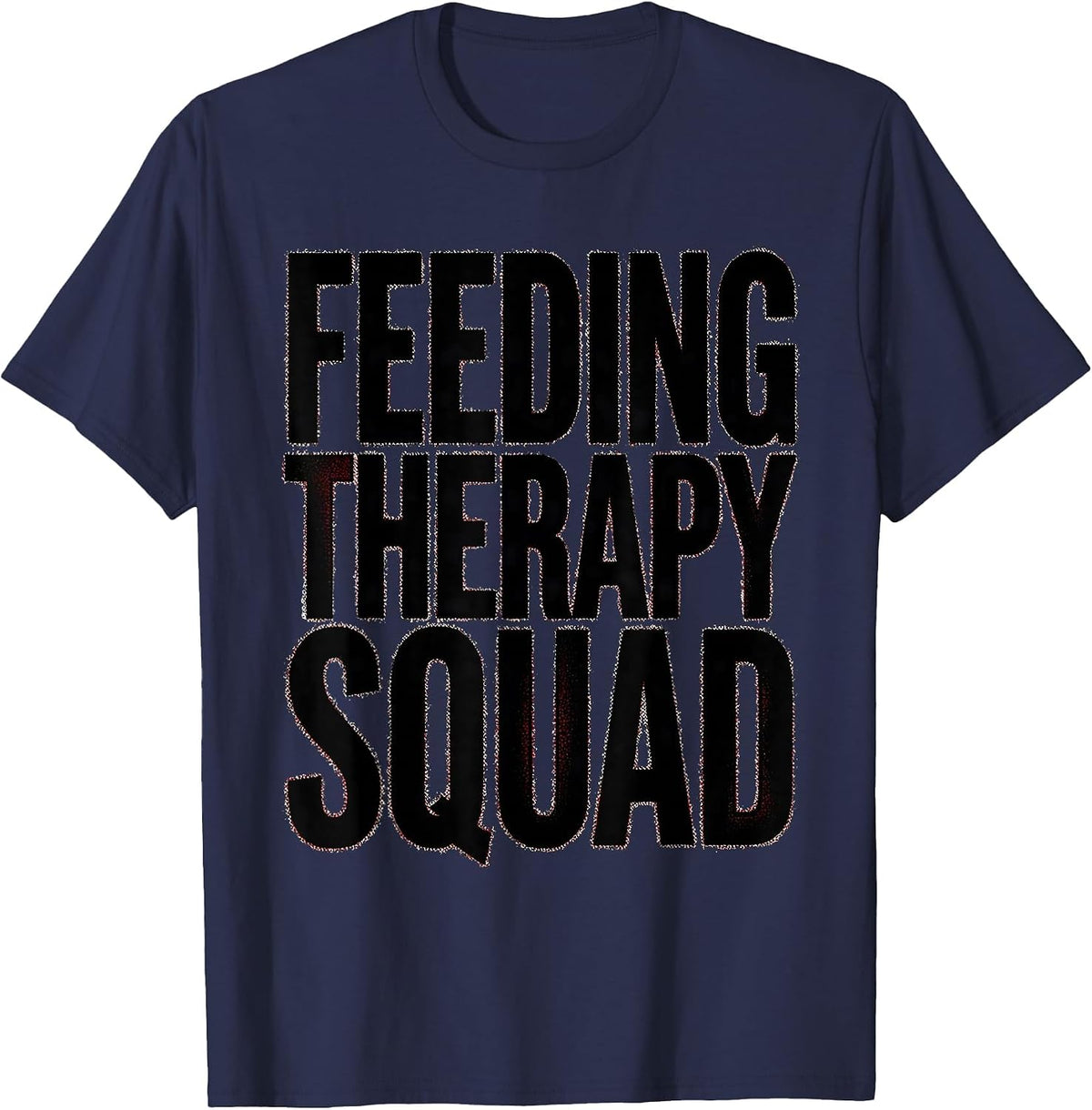 Men's Feeding Therapy Squad Speech Pathology Design T-Shirt - Navy Blue