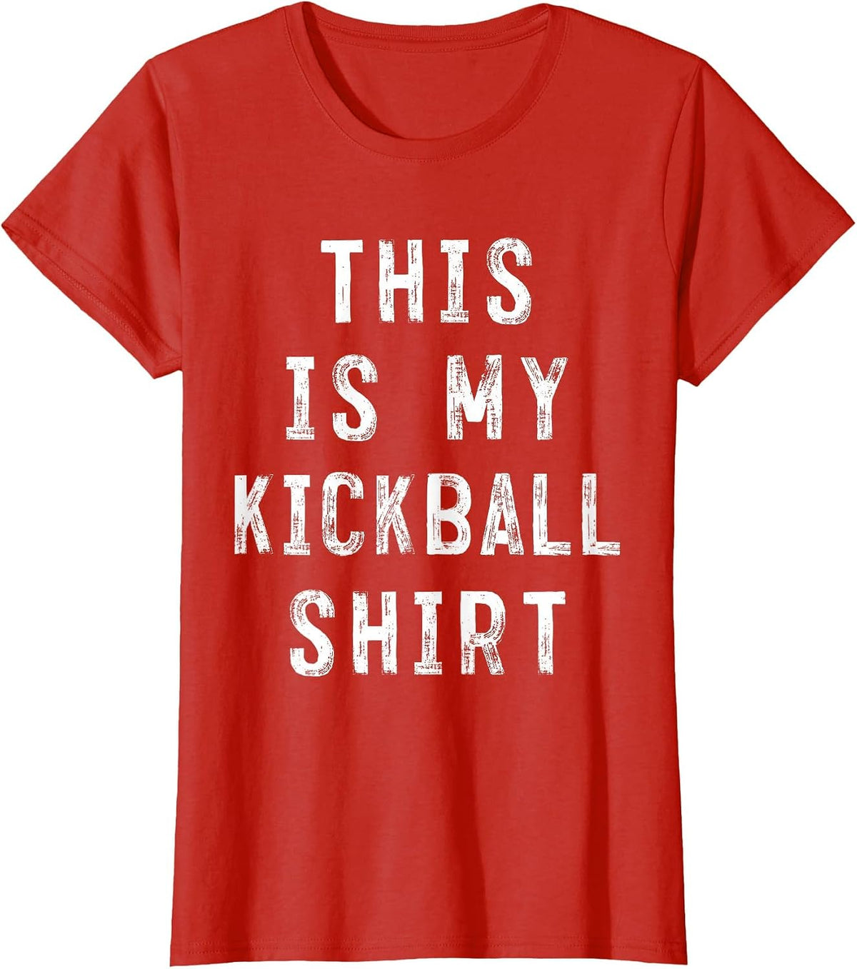 This is My Kickball Shirt Soccer Baseball Player T-Shirt - Red