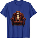 Ruby Whole Armchair Mine Cavalier King Charles Spaniel Owner T-Shirt - Royal Blue