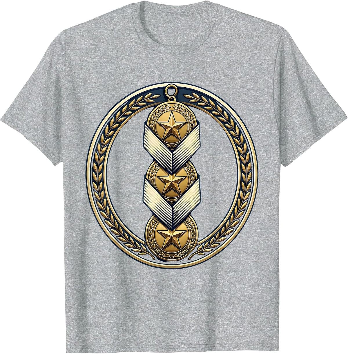 Men's Sped Teacher Patience Medals Graphic Design T-Shirt - Heather Grey