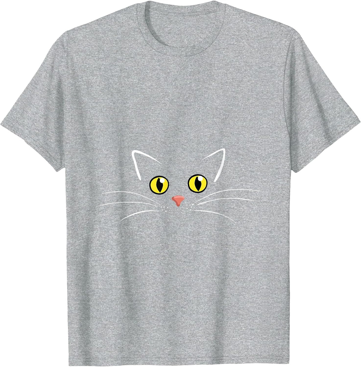 Cat Eyes Tshirt for Cat Moms Who Love Animals T-Shirt - Heather Grey