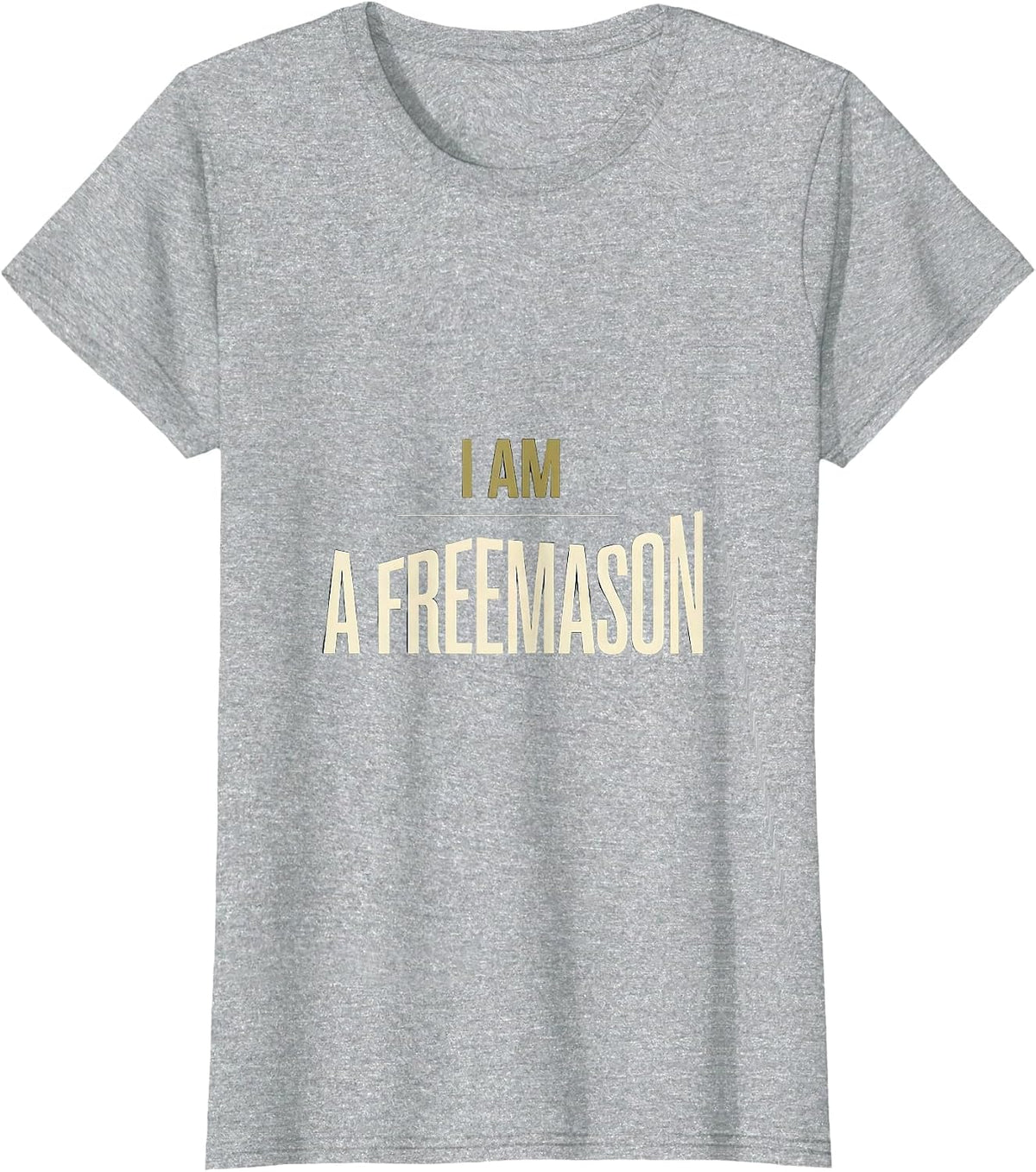 I Am A Freemason Minimalist Masonic Fraternal Pride T-Shirt - Heather Grey