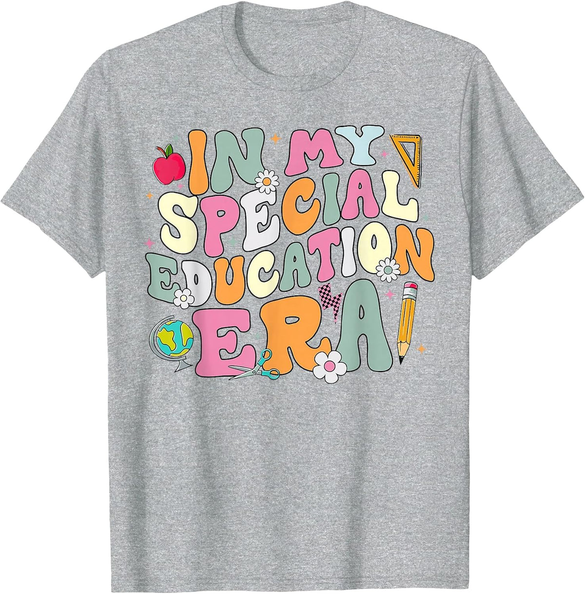 Special Education Teacher Era Inspirational SPED ABA Autism T-Shirt - Heather Grey