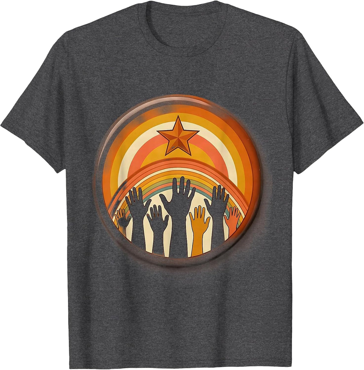 SPED Teacher Reaching for the Stars Graphic T-Shirt - Dark Heather Grey