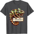All I Want For Christmas Is A Chameleon Ugly Sweater T-Shirt - Dark Heather Grey