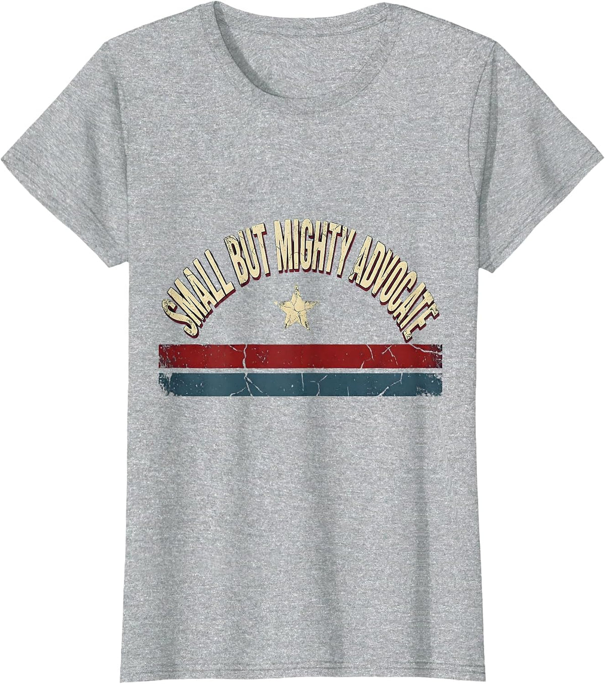 Women's Small But Mighty Advocate NICU Nurse Design T-Shirt - Heather Grey