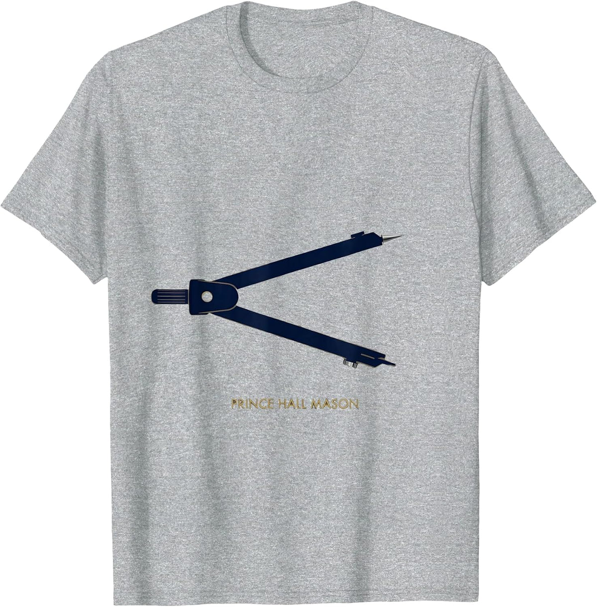 Men's Prince Hall Mason Fraternal Pride Masonic Brotherhood T-Shirt - Heather Grey