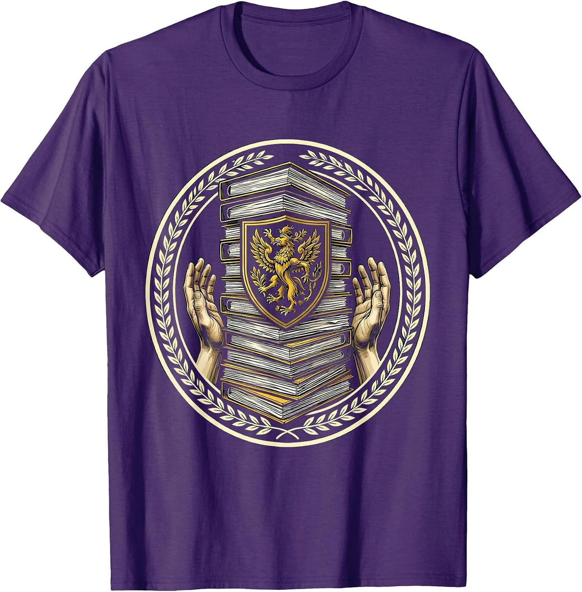 Men's Social Worker Overloaded Case Files Desk Graphic T-Shirt - Purple