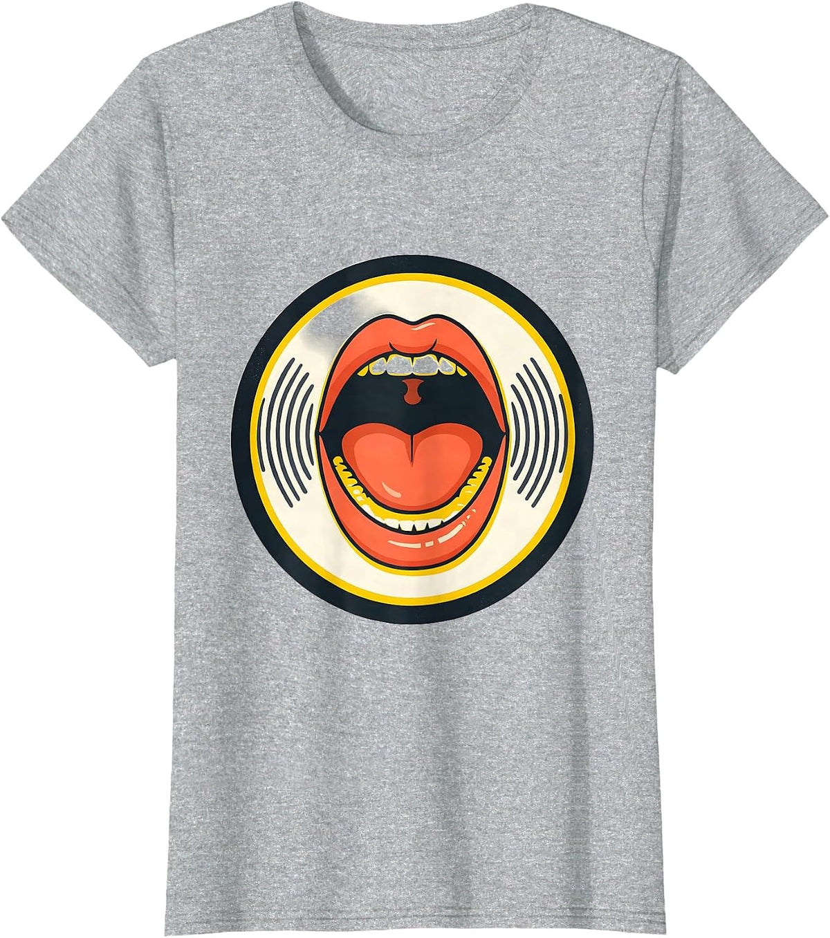 Articulator Badge Cute Speech-Language Pathologist SLP T-Shirt - Heather Grey