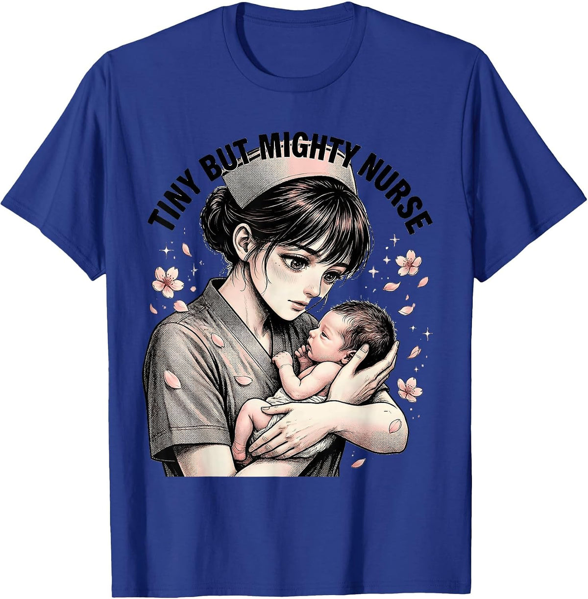 Men's Tiny But Mighty Nurse NICU Nurse Design T-Shirt - Royal Blue